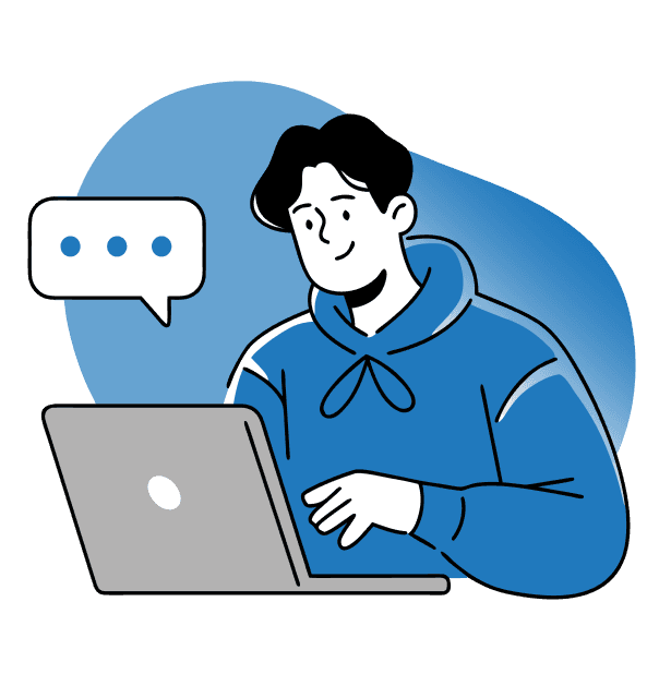 Man with laptop